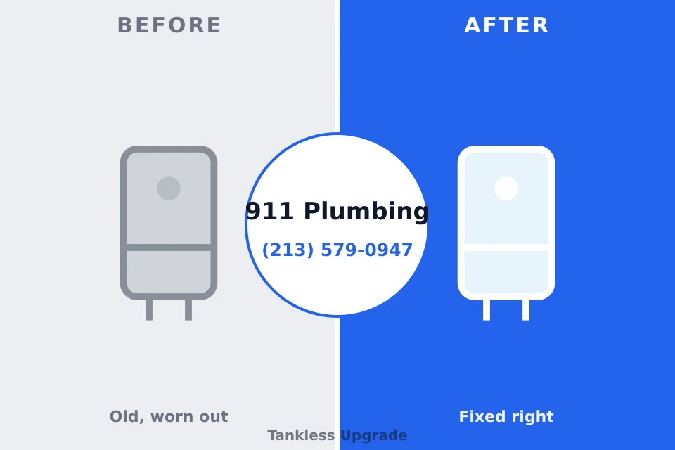 Before and after: plumbing company Crest Hill, IL